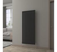 NRG Black Vertical 1600x680mm Single Flat Panel Radiator Central Heating for Bathroom/Kitchen/Living Room