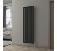 NRG Black Vertical Radiator 1800x544mm Single Flat Panel Central Heating