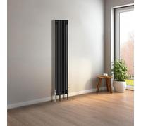 NRG Cast Iron Radiator 4 Column 1500x290mm Black Column Radiator
