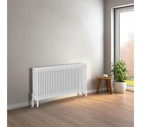 NRG Cast Iron Radiator 4 Column 600x1460mm Gloss White Traditional Radiator