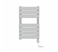 NRG Chrome 650x400mm Prefilled Flat Panel Towel Rail, 400W Touch LCD