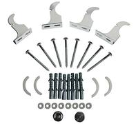 NRG Chrome Radiator Bracket Set Suitable for Flat Oval Radiators Including Air Vent and Plug