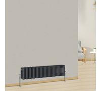 NRG Column Radiator Anthracite 300x1462mm Triple Traditional Cast Iron Style Heater Interior Designer Horizontal Bathroom Radiators