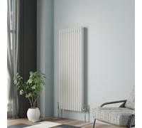 NRG Column Radiator Gloss White 1500x562mmTriple Traditional Cast Iron Style Heater Interior Designer Vertical Bathroom Radiators