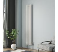NRG Column Radiator Gloss White 1800x292mm Triple Cast Iron Rads | Traditional, Interior Designer Vertical Bathroom Radiator, Central Heating, Wall Mounted, for Living Room, Kitchen, Bedroom