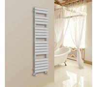 NRG Contemporary Flat Panel Bathroom Heated Towel Rail Radiator Rad Warmer - 1800 x 450mm Chrome