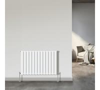 NRG Designer 600x884mm Horizontal Flat Panel Single Column Radiator Gloss White Bathroom Central Heating Rads