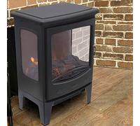 NRG Electric Fireplace Stove Heater with Fire Flame Effect Portable Fireplace Stove 1800W MAX