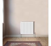 NRG Flat Panel Horizontal 600x612mm Single Radiator, White Central Heating
