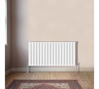 NRG Horizontal 600x1156mm Single Flat Panel Designer Radiator Perfect for Kitchen, Bathroom, Living Room