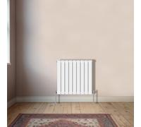 NRG Horizontal 600x612mm Double Flat Panel Designer Radiator Perfect for Kitchen, Bathroom, Living Room