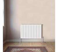 NRG Horizontal 600x884mm Single Flat Panel Designer Radiator Perfect for Kitchen, Bathroom, Living Room