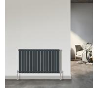 NRG Horizontal Flat Panel Designer Radiator 600x1020mm Anthracite Single