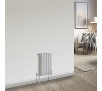 NRG Horizontal Flat Single Panel Column Designer Radiator Bathroom Heater Chrome 600x408 Central Heating