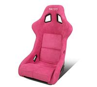 NRG Innovations FRP-302FH-PRISMA Prisma Fixed Back Bucket Racing Seat with Bottom Mount Bracket,Fushia/Mix Sparkled Paint Back
