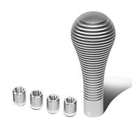 NRG Innovations NRG-SK-701SL Shift Knob with Thread Adapter Wrench Teardrop Style Lever Stick Shifter Handle Billet Aluminum for M10 X 1.25, M10 X 1.5, M12 X 1.25, M12 X 1.5 Thread Pattern Shifter