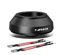 NRG Innovations NRG-SRK-103H Steering Wheel Quick Release Short Hub Adapter 6 X 70mm Bolt Pattern, Retain Horn & Turn Signals, Black Body