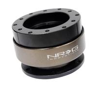 NRG Innovations NRG-SRK-200-1BK Gen 2.0 Steering Wheel Quick Change Adapter 6 Hole Black Body/Chrome Ring SFI SPEC 42.1 5" Shorter Than Standard Quick Coupler