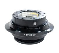 NRG Innovations NRG-SRK-220BK GEN 2.2 Steering Wheel Quick Release Adapter, 6-Hole & 6x70 and 6x74mm Bolt Patterns Black Body/Shinny Black Oval Ring