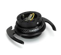NRG Innovations SRK-700CF-1 Gen 4.0 Carbon Fiber Steering Wheel Quick Release Adapter with Bolts & Allen Key,6 X 70mm / 6 x 74mm Bolt Pattern