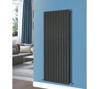NRG Modern Anthracite Flat Double Panel Designer Radiator for Bathroom 1600mm x 680mm