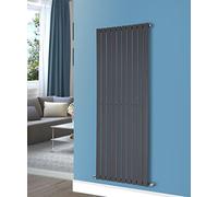 NRG Modern Anthracite Flat Single Panel Designer Radiator for Bathroom 1600mm x 680mm