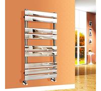 NRG Modern Bathroom 1000x450mm Flat Panel Heated Towel Rail Radiator Chrome