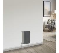 NRG Modern Radiator Anthracite 600x408mm Single Flat Panel Horizontal Designer Heater Interior Bathroom Radiators