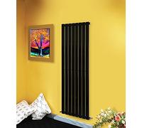 NRG Modern Vertical Flat Panel radiators | Black 1600 x 544 mm Single Column Designer Bathroom Radiator Heater