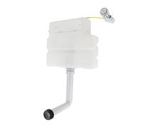 NRG Modern White Compact Dual Flush Concealed Toilet Cistern with Top Access and Chrome Push Button