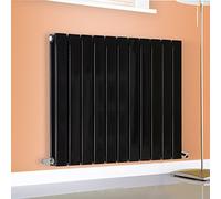 NRG Premium Black 600 x 748 mm Radiator | Flat Panel Double Column Designer Central Heating Radiators UK
