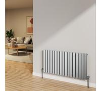 NRG Radiator 600x1156mm Chrome Horizontal Flat Panel Single Radiator