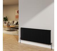 NRG Radiator 600x1428mm Black Horizontal Flat Panel Single Radiator