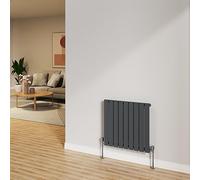 NRG Radiator 600x612mm Anthracite Horizontal Flat Panel Single Radiator