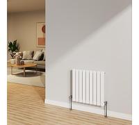 NRG Radiator 600x612mm Gloss White Horizontal Flat Panel Single Radiator