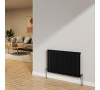 NRG Radiator 600x884mm Black Horizontal Flat Panel Single Radiator
