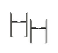 NRG Raw Metal Radiator Floor Mounting Feet Kit for Traditional 4 Column Radiators