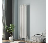 NRG Traditional Cast Iron Radiator Four Column 1800x470mm Gloss White Interior Designer Bathroom Radiators