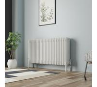 NRG Traditional Cast Iron Radiator Four Column 600x1190mm Gloss White Interior Designer Bathroom Radiators