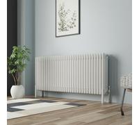 NRG Traditional Cast Iron Radiator Four Column 600x1460mm Gloss White Interior Designer Bathroom Radiators