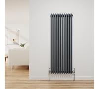 NRG Traditional Radiator Anthracite Cast Iron 3 Column Vertical 1500x562mm
