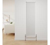 NRG Traditional Radiator Gloss White Cast Iron 3 Column Vertical 1800x472mm