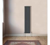 NRG Vertical 1600x272mm Double Flat Panel Designer Radiator Anthracite
