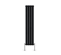 NRG Vertical 1600x272mm Double Flat Panel Radiator Central Heating Black