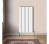 NRG Vertical 1600x680mm Single Flat Panel Designer Radiator, White