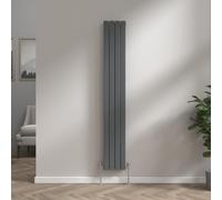 NRG Vertical 1800x272 Flat Panel Radiator Central Heating Double Anthracite