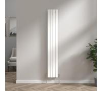 NRG Vertical 1800x272 Flat Panel Radiator Central Heating Single White