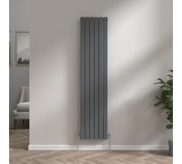 NRG Vertical 1800x408 Flat Panel Radiator Central Heating Double Anthracite