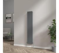 NRG Vertical Column Radiator 1600x272mm Double Flat Panel Rad Anthracite