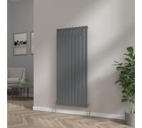 NRG Vertical Column Radiator 1600x680mm Single Flat Panel Rad Anthracite